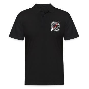 Tattoo Style Clock Face Clock - Men's Polo Shirt - black - Front - Kai (181cm)