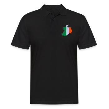 Ireland - Men's Polo Shirt - black - Front - Kai (181cm)