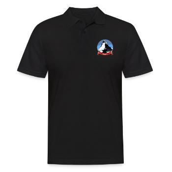 matterhorn red - Men's Polo Shirt - black - Front - Kai (181cm)