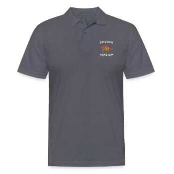 Für immer Freunde - Männer Poloshirt - Anthrazit - Vorne - Nico (186cm)