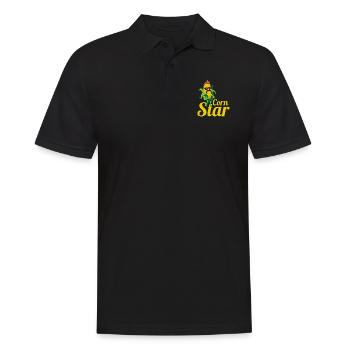 Corn Star Corn Cob Gift for Farmers The Corn - Men's Polo Shirt - black - Front - Kai (181cm)