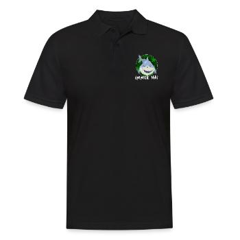 high immer hai cbd thc - Männer Poloshirt - Schwarz - Vorne - Kai (181cm)