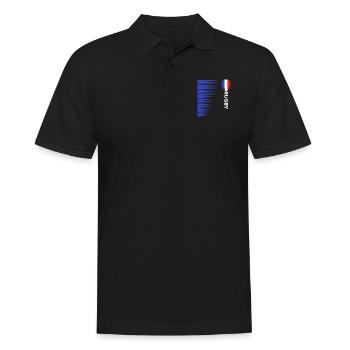 Rugby France Rugby Trikot Für Franzosen Frankreich - Männer Poloshirt - Schwarz - Vorne - Kai (181cm)