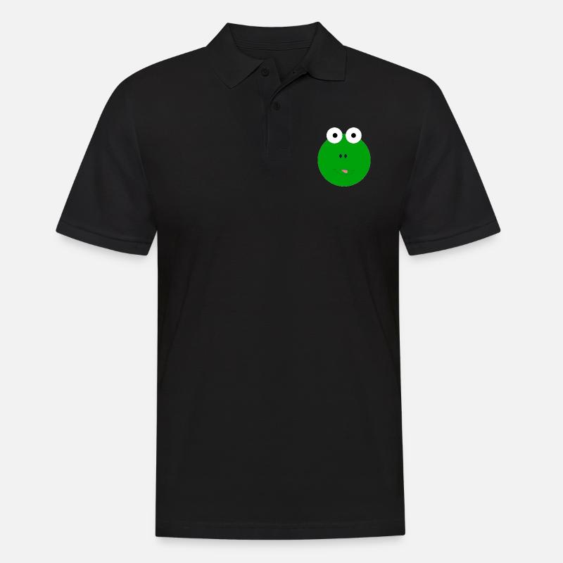 frog frog toad funny gift funny funny funny - Men's Polo Shirt - black