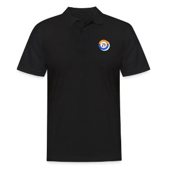 Shirt Club 71 - Männer Poloshirt - Schwarz - Vorne - Kai (181cm)