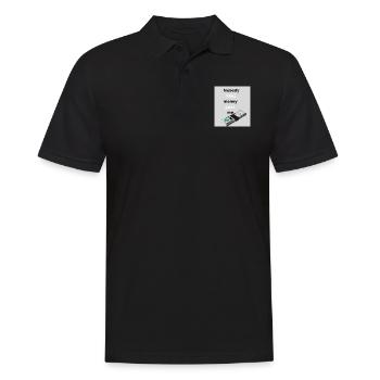 GOD 7 - Men's Polo Shirt - black - Front - Kai (181cm)