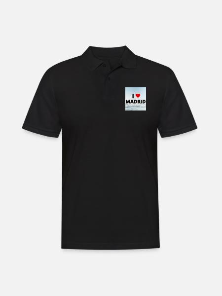 I LOVE MADRID - Men's Polo Shirt - black