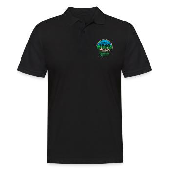 Legenden 1960 - Männer Poloshirt - Schwarz - Vorne - Kai (181cm)