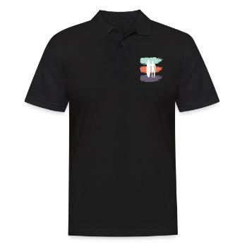 Skateboard SUP Surfing - Men's Polo Shirt - black - Front - Kai (181cm)