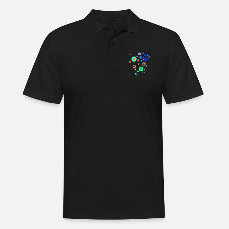 Scifi Points Pattern Design - Polo Homme - noir