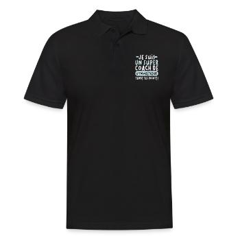Super Coach De Gymnastique Rythmique Gymnastique - Polo Homme - noir - Devant - Kai (181cm)