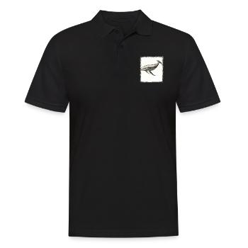 birthday family crest greenboy present humpback - Männer Poloshirt - Schwarz - Vorne - Kai (181cm)