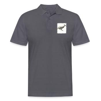 birthday family crest greenboy present humpback - Männer Poloshirt - Anthrazit - Vorne - Nico (186cm)