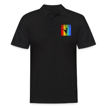 Sieben Jahre alt - Alter - Geburtstag - Kind - Männer Poloshirt - Schwarz - Vorne - Kai (181cm)