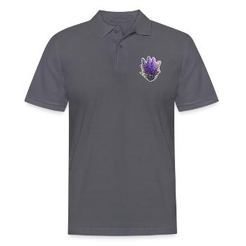 Lavender - Men's Polo Shirt - charcoal grey - Front - Nico (186cm)