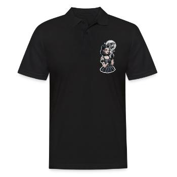 Summer Goth für Gothik Fans - Männer Poloshirt - Schwarz - Vorne - Kai (181cm)