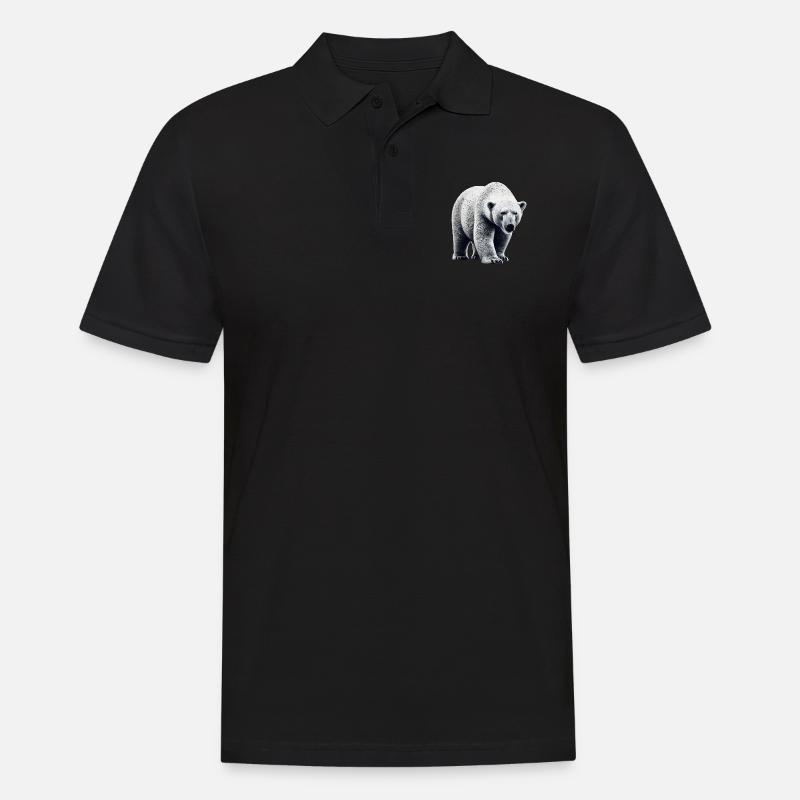 Eisbär - Männer Poloshirt - Schwarz