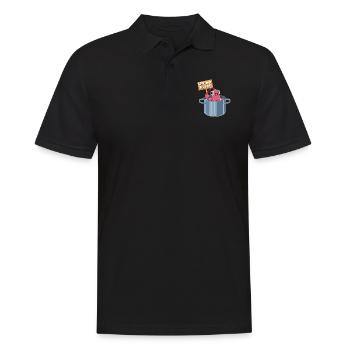 Say No To Pot Shrimp Lover Seafood - Männer Poloshirt - Schwarz - Vorne - Kai (181cm)