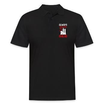 Joueur d'échecs - Polo Homme - noir - Devant - Kai (181cm)