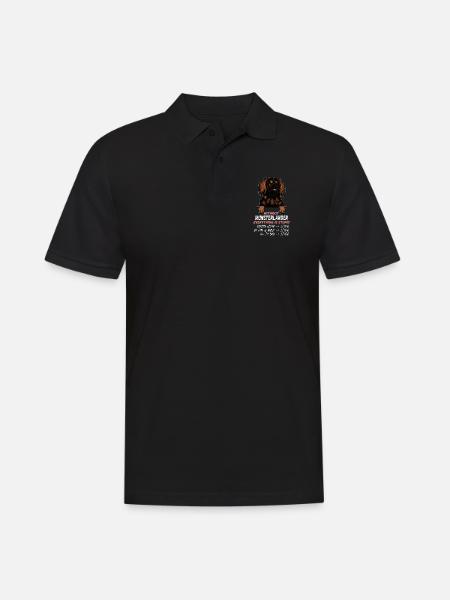 Ohne Munsterlander ist alles doof - Männer Poloshirt - Schwarz