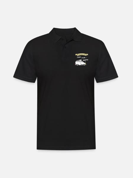 mon camping-car appelle - Polo Homme - noir