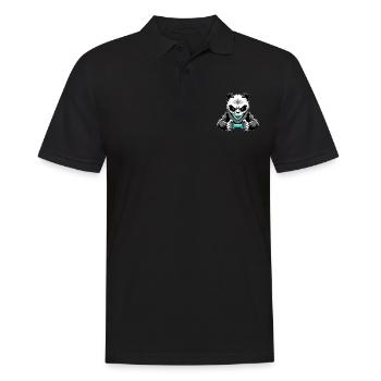 Panda Bear Gaming Console Gambler Nerd Gamer Video - Polo Homme - noir - Devant - Kai (181cm)
