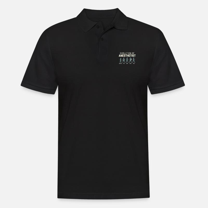 Évolution de l'anesthésiste pour les médecins d'anesthésie - Polo Homme - noir
