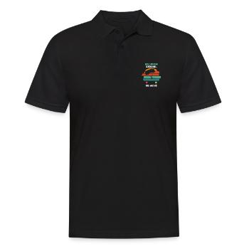 Base Jumping - Männer Poloshirt - Schwarz - Vorne - Kai (181cm)