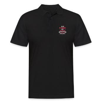 Alaskan Malamute Hund - Männer Poloshirt - Schwarz - Vorne - Kai (181cm)