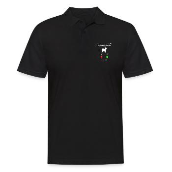 Alaskan Malamute Hund - Männer Poloshirt - Schwarz - Vorne - Kai (181cm)