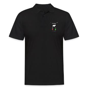 Bulldogge Hunderasse - Männer Poloshirt - Schwarz - Vorne - Kai (181cm)