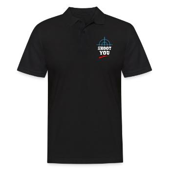 Shoot You - Sniper - Polo Homme - noir - Devant - Kai (181cm)