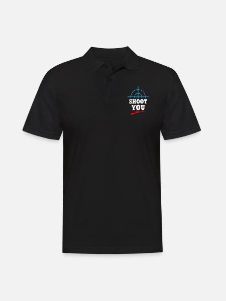 Shoot You - Sniper - Men's Polo Shirt - black