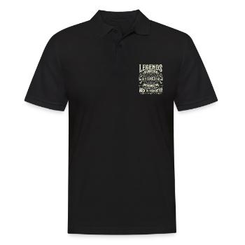Vintage né en 1983 Legends Vintage Anniversaire - Polo Homme - noir - Devant - Kai (181cm)