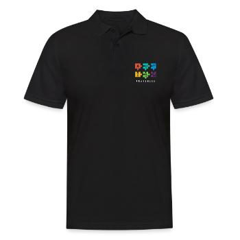 Autismus-Bewusstsein Puzzleteile - Männer Poloshirt - Schwarz - Vorne - Kai (181cm)