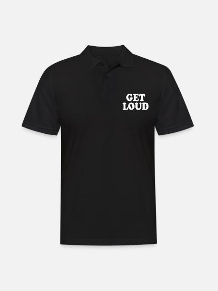 Get loud - Men's Polo Shirt - black