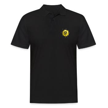 stain yellow p - Men's Polo Shirt - black - Front - Kai (181cm)
