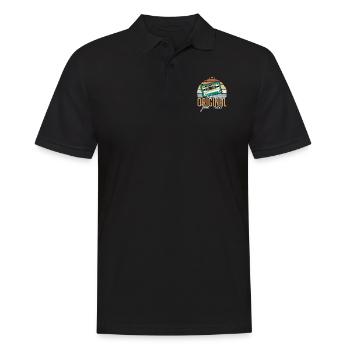 Original Juni 1960 geboren Jahrgang 1960 Retro - Männer Poloshirt - Schwarz - Vorne - Kai (181cm)