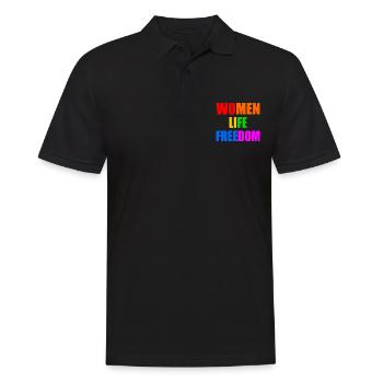 WOMEN LIFE FREEDOM - Polo Homme - noir - Devant - Kai (181cm)