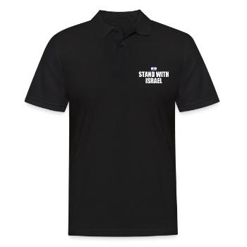 Stand with israel - Men's Polo Shirt - black - Front - Kai (181cm)