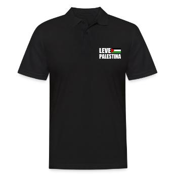 Leve palestina - Männer Poloshirt - Schwarz - Vorne - Kai (181cm)