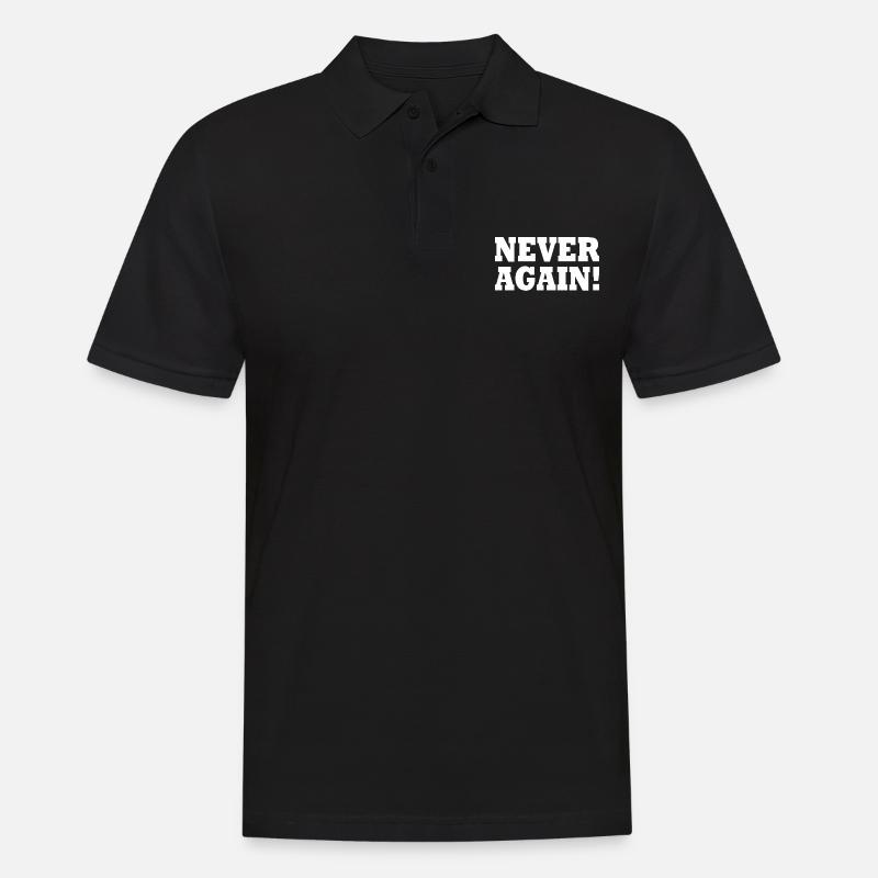 Never again - Polo da uomo - nero