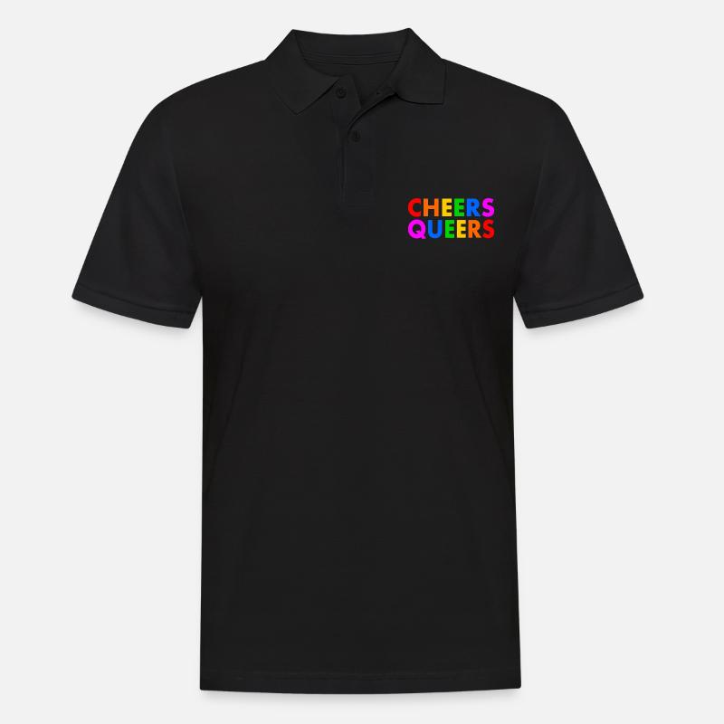 Cheers queers - Männer Poloshirt - Schwarz