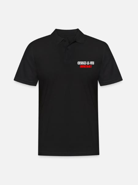 CEASEFIRE - Men's Polo Shirt - black