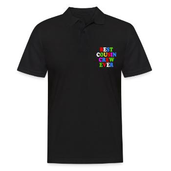 Best cousin crew ever - Polo Homme - noir - Devant - Kai (181cm)