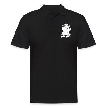 This is Boo Shit - Geist Lustige Sprüche Halloween - Männer Poloshirt - Schwarz - Vorne - Kai (181cm)