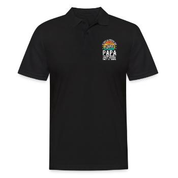 Ein Beweis dafür, dass Papa keine Videospiele spielt - Männer Poloshirt - Schwarz - Vorne - Kai (181cm)