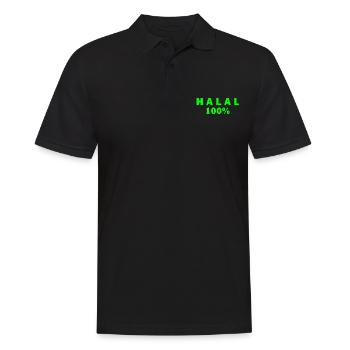 Halal - Männer Poloshirt - Schwarz - Vorne - Kai (181cm)