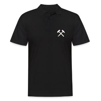 Schlägel & Eisen - Erzgebirge Mode et habillement - Polo Homme - noir - Devant - Kai (181cm)