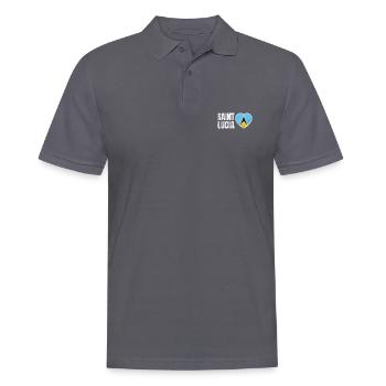 Sainte-Lucie - Polo Homme - charbon - Devant - Nico (186cm)
